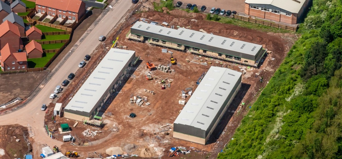 NEARING COMPLETION FANTASTIC NEW UNITS AT HOLLYGATE 46 IN COTGRAVE